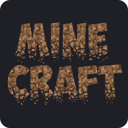 Inscription Minecraft avec différentes polices