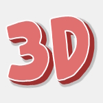Générateur de police de caractères 3D magnifique avec dégradé