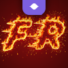 Texte en feu