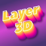Texte 3D : effet dégradé en couches