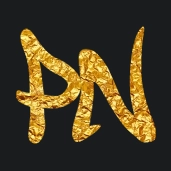 Signature dorée avec la police street soul cyrillic