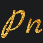 Texte doré avec la police MarckScript