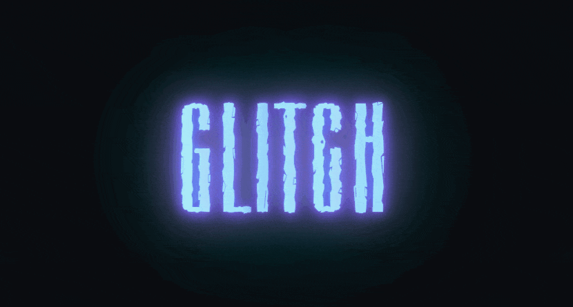 Effet néon glitch