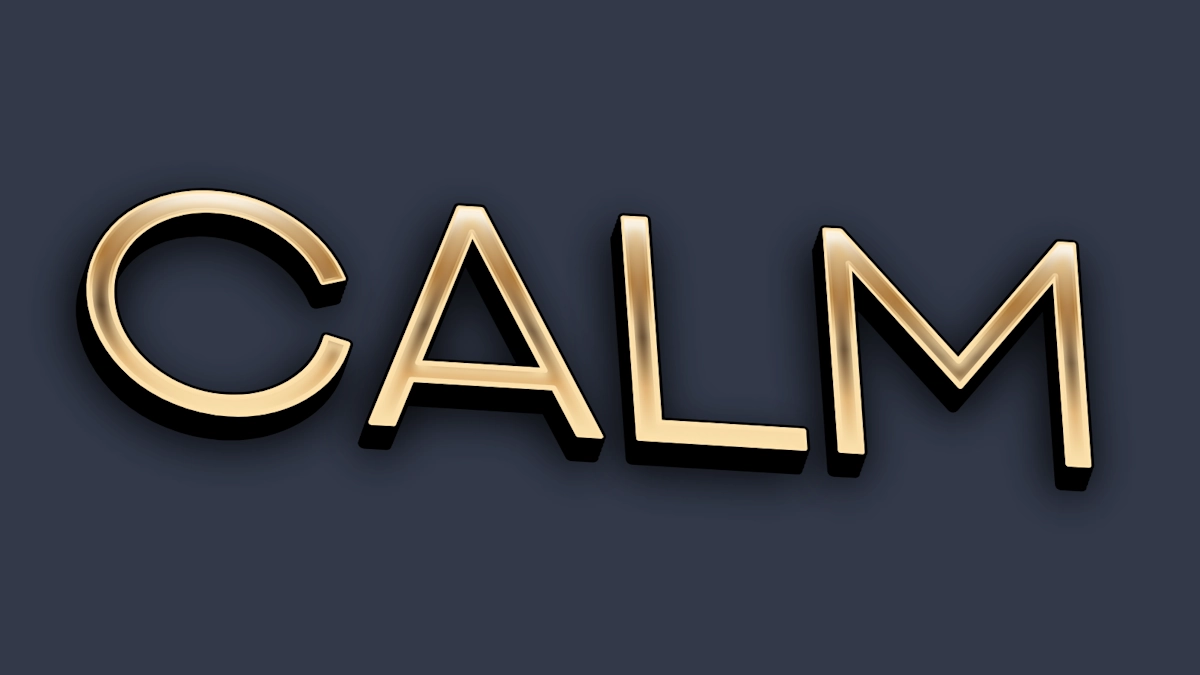 Message joli avec effet doré minimaliste 3D