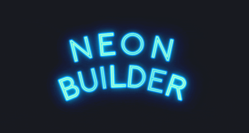 Enseigne néon pour vidéo